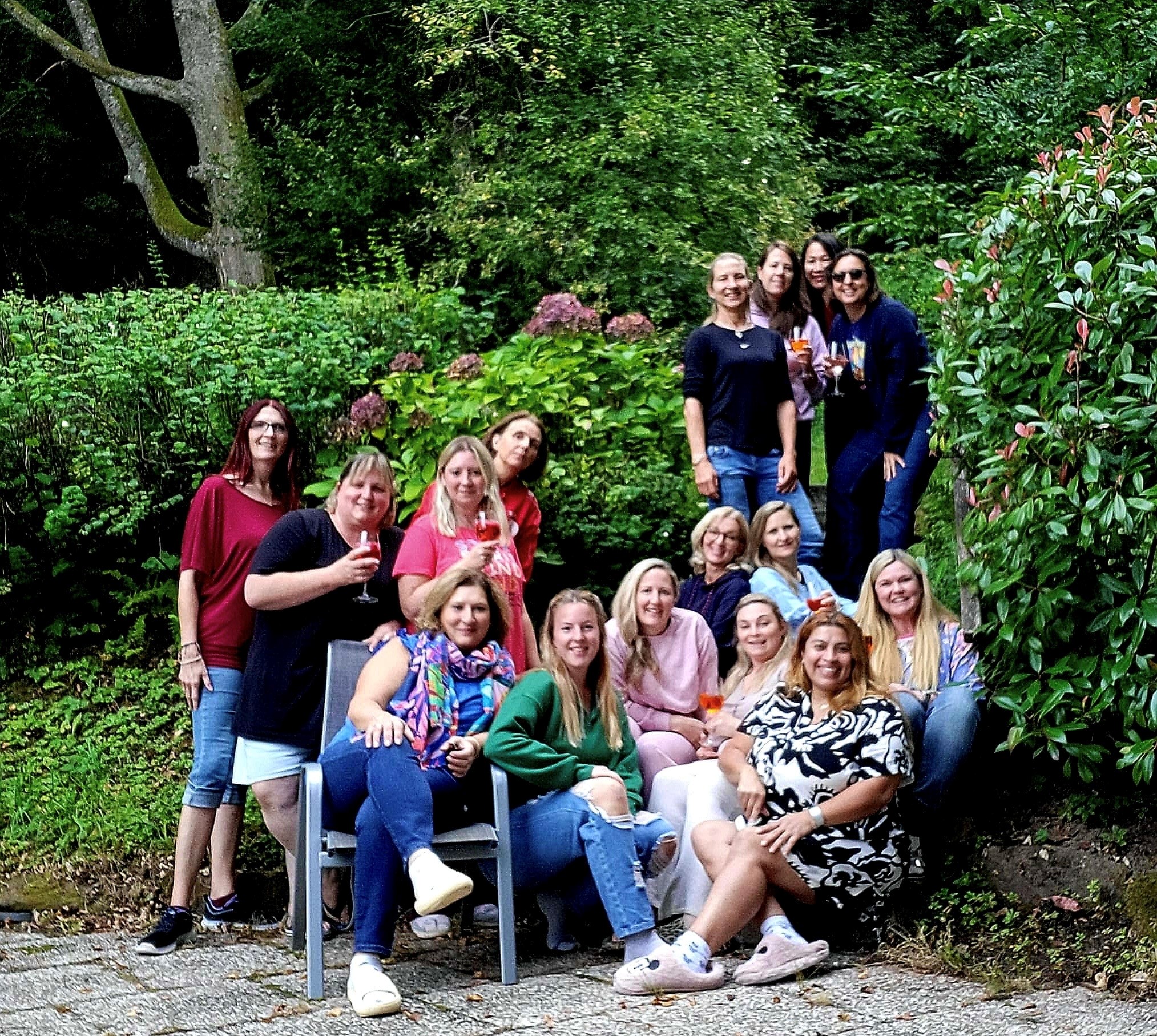Fröhliche Frauengruppe, Mütter und Erzieherinnen des AWO Familienzentrums